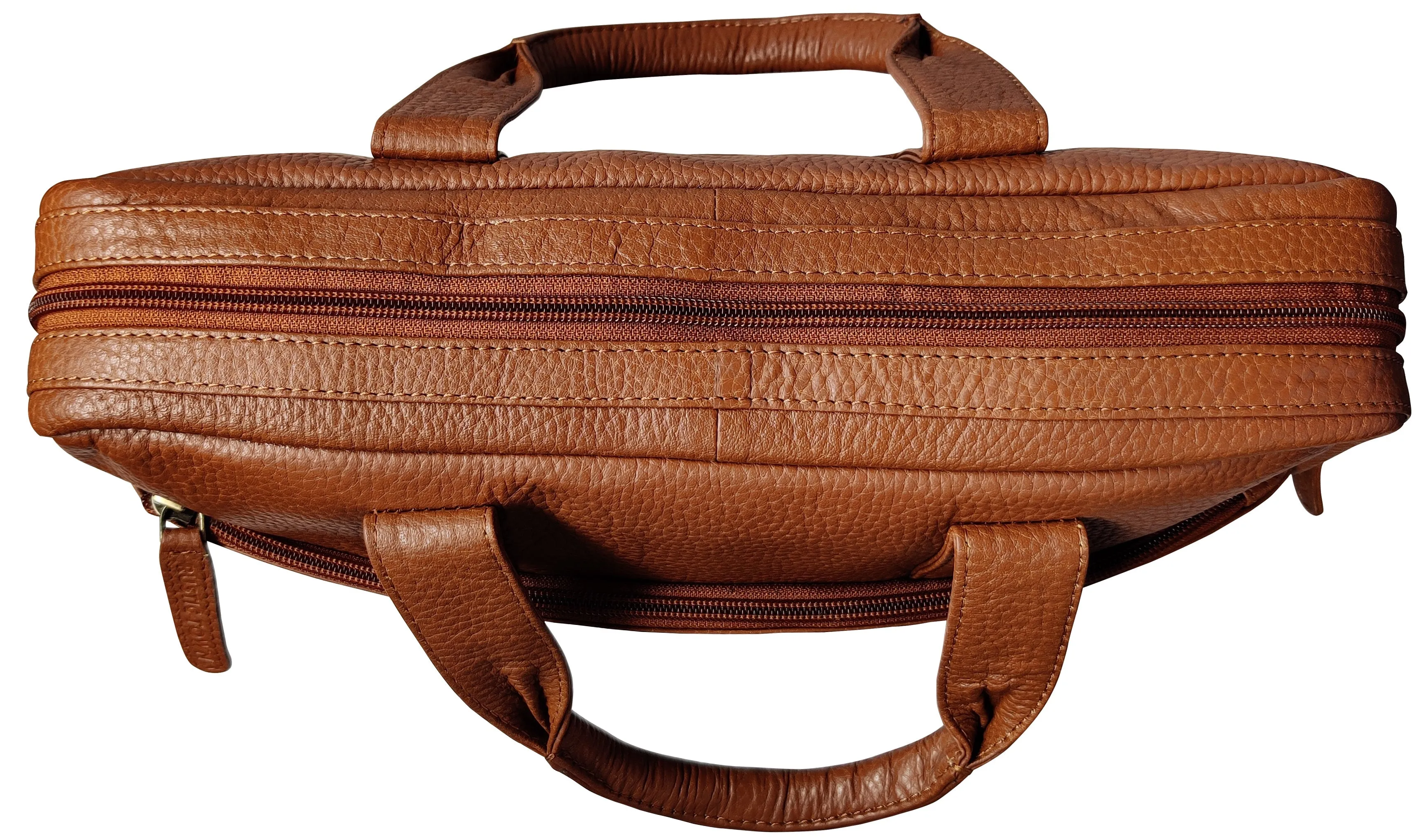 13.5 inch Vintage Crossbody Leather Laptop Messenger Briefcase Bag