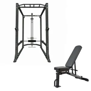 360 Strength Power Rack   Lat Pulldown   FID Bench Package