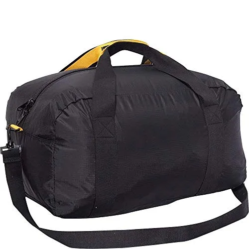 A. Saks 22 InchCarry-On Nylon Duffel Bag With Pouch (Black)