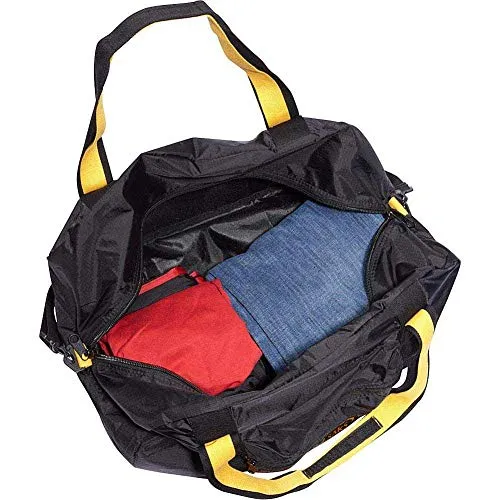 A. Saks 22 InchCarry-On Nylon Duffel Bag With Pouch (Black)