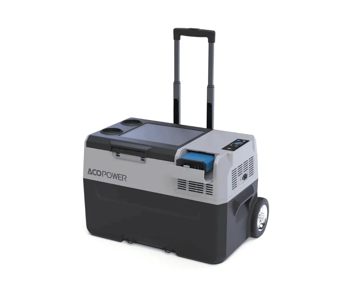 Acopower LionCooler Pro Portable Solar Fridge Freezer, 42 Quarts - With Battery