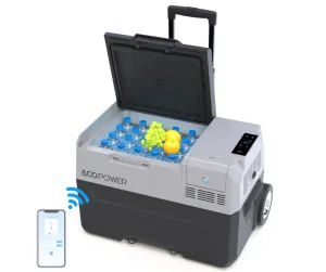 Acopower LionCooler Pro Portable Solar Fridge Freezer, 42 Quarts - With Battery