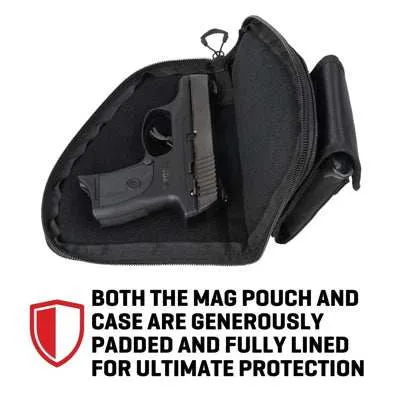 Allen 8" Pistol Case with Mag Pouch - Black