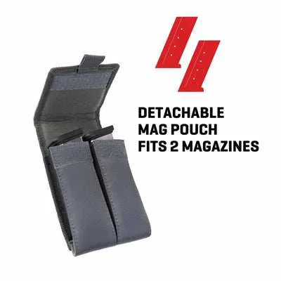 Allen 8" Pistol Case with Mag Pouch - Charcoal