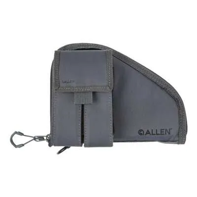 Allen 8" Pistol Case with Mag Pouch - Charcoal