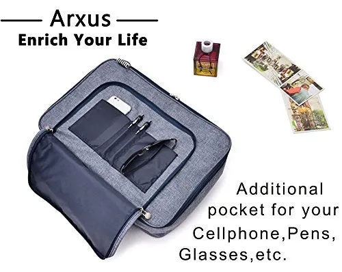 Arxus New Type Multifunctional Fashion Travel Duffel Storage Bag Water Resistant Nylon (Blue)