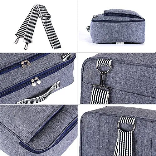 Arxus New Type Multifunctional Fashion Travel Duffel Storage Bag Water Resistant Nylon (Blue)