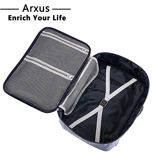 Arxus New Type Multifunctional Fashion Travel Duffel Storage Bag Water Resistant Nylon (Blue)