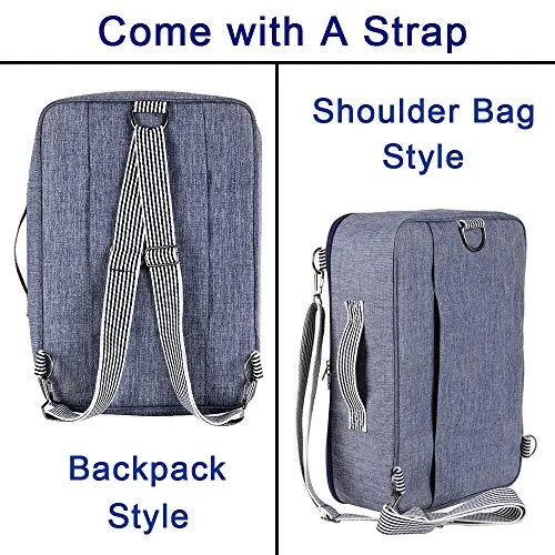 Arxus New Type Multifunctional Fashion Travel Duffel Storage Bag Water Resistant Nylon (Blue)