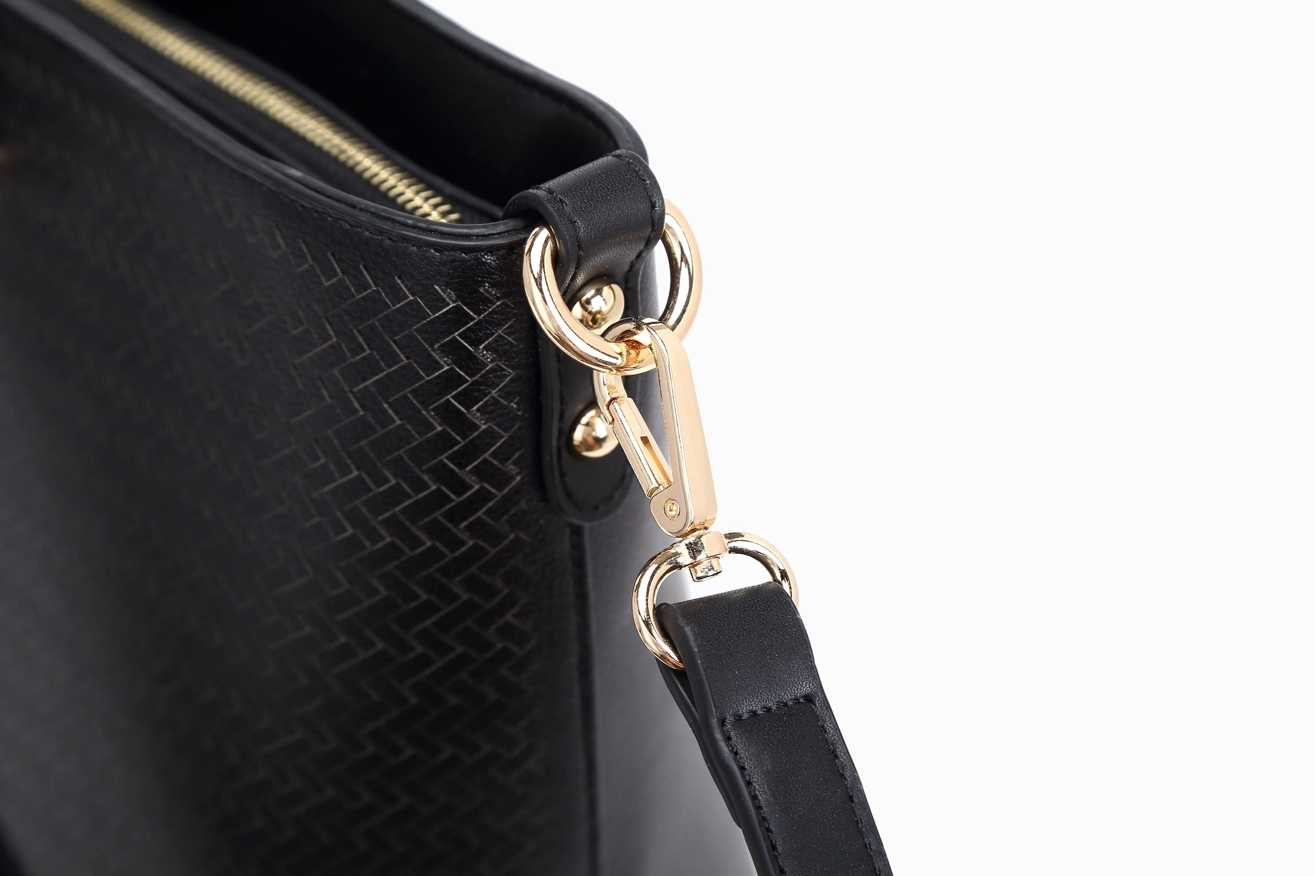 B.Angelo Woven Tote - Dusty Rose Elegance