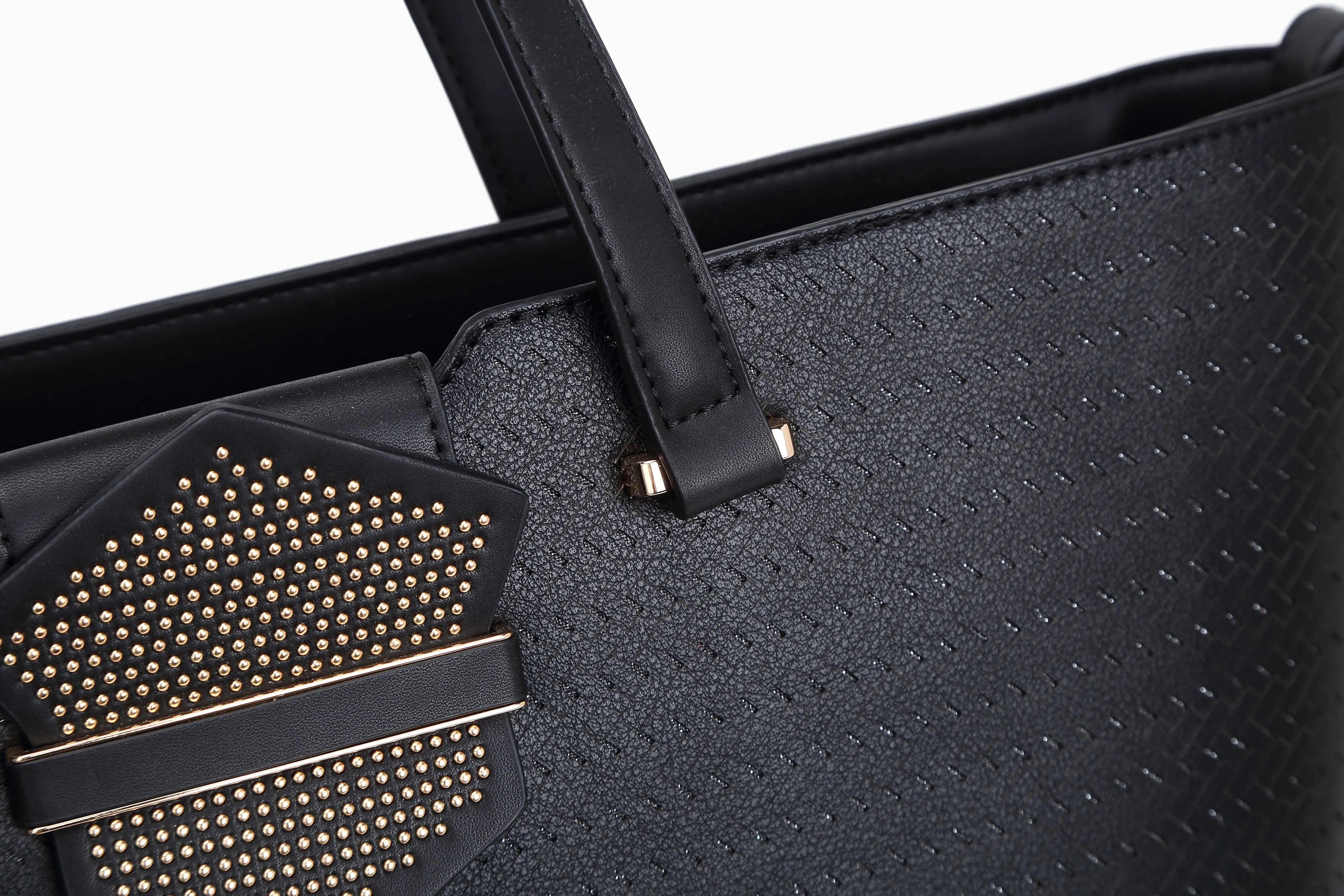 B.Angelo Woven Tote - Dusty Rose Elegance