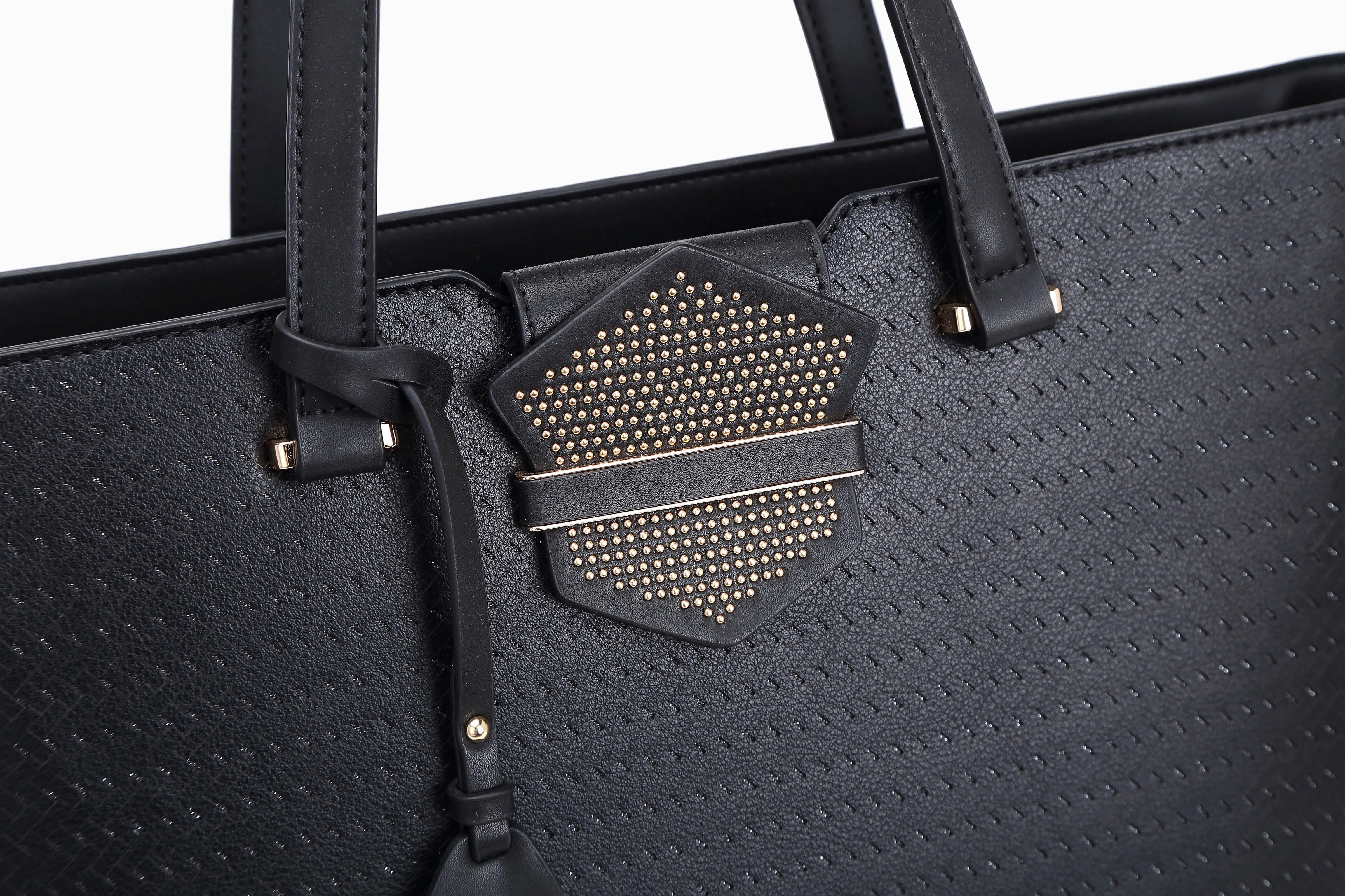 B.Angelo Woven Tote - Dusty Rose Elegance