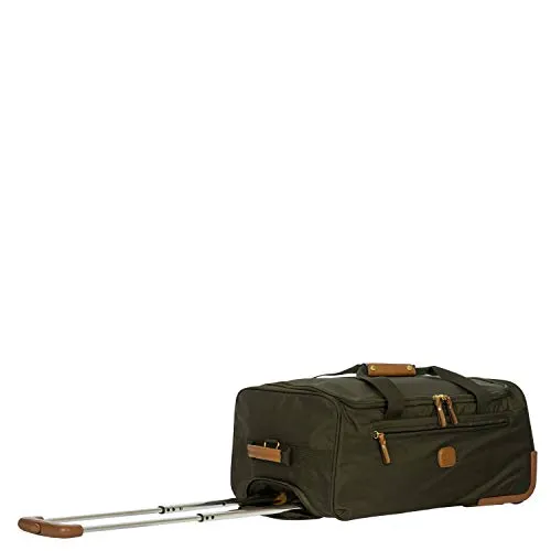 Bric's X-BAG 21" CARRY-ON ROLLING DUFFLE BAG - OLIVE