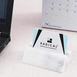Business Card Holder-Marble Office Desk Organizers