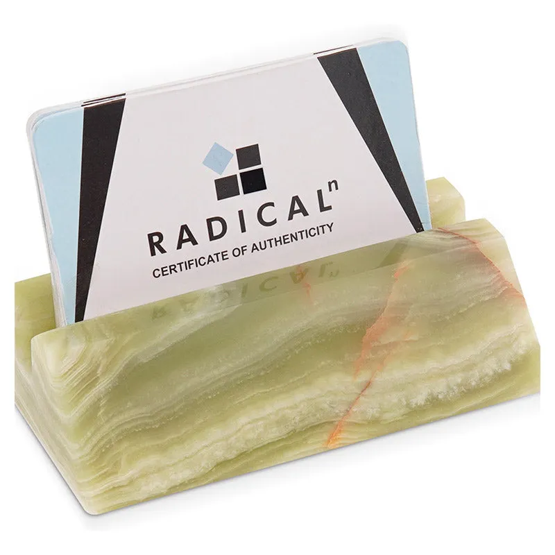 Business Card Holder-Marble Office Desk Organizers