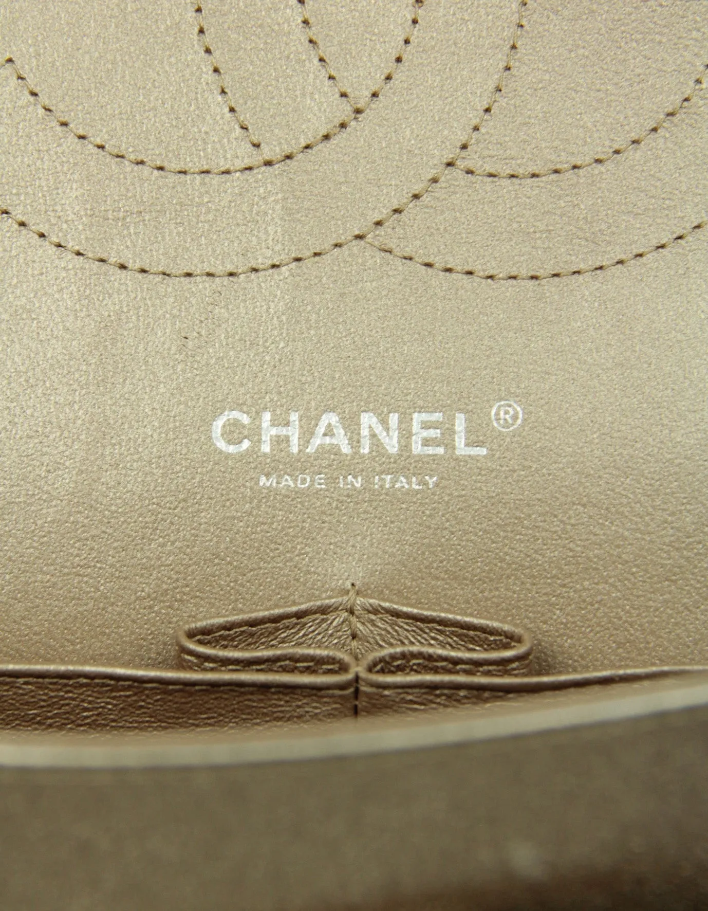 Chanel Gold Lambskin Double Flap Jumbo Bag
