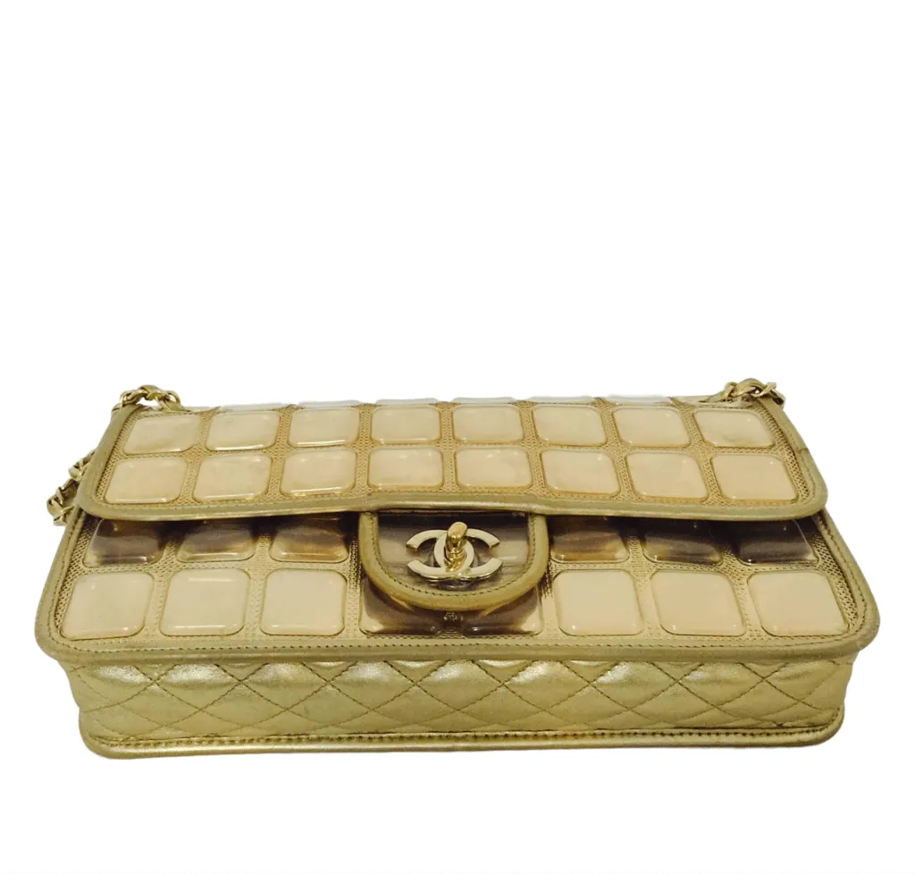 Chanel Ice Cube Bag Gold Metallic Limited Edition