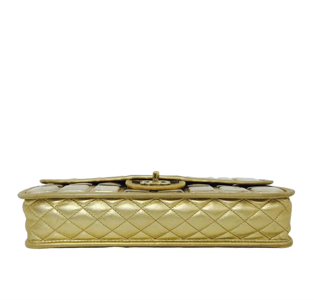 Chanel Ice Cube Bag Gold Metallic Limited Edition