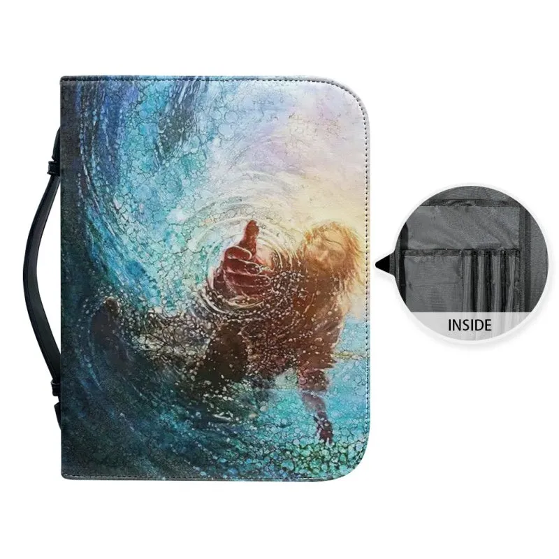 Christianartbag Bible Cover, Be Still And Know That I Am God Personalized Bible Cover, Personalized Bible Cover, Purple Bible Cover, Christmas Gift, CABBBCV01260923.