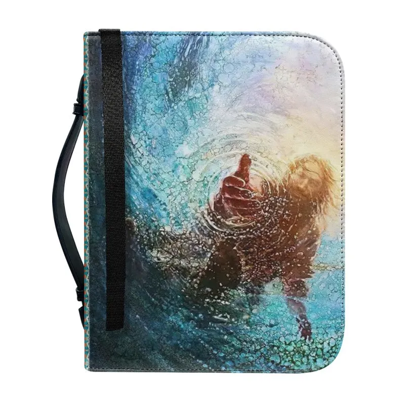 Christianartbag Bible Cover, Be Still And Know That I Am God Personalized Bible Cover, Personalized Bible Cover, Purple Bible Cover, Christmas Gift, CABBBCV01260923.