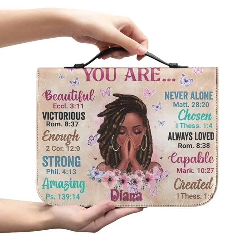 Christianartbag Bible Cover, God Says You Are Bible Cover, Personalized Bible Cover, Warrior Bible Cover, Christian Gifts, CAB02200124.