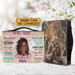 Christianartbag Bible Cover, God Says You Are Bible Cover, Personalized Bible Cover, Warrior Bible Cover, Christian Gifts, CAB02200124.
