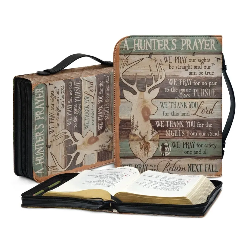 Christianartbag Bible Cover, Gone Hunting Back Soon To Go Fishing Bible Cover, Personalized Bible Cover, Hunting Bible Cover, Christian Gifts, CAB03171123.