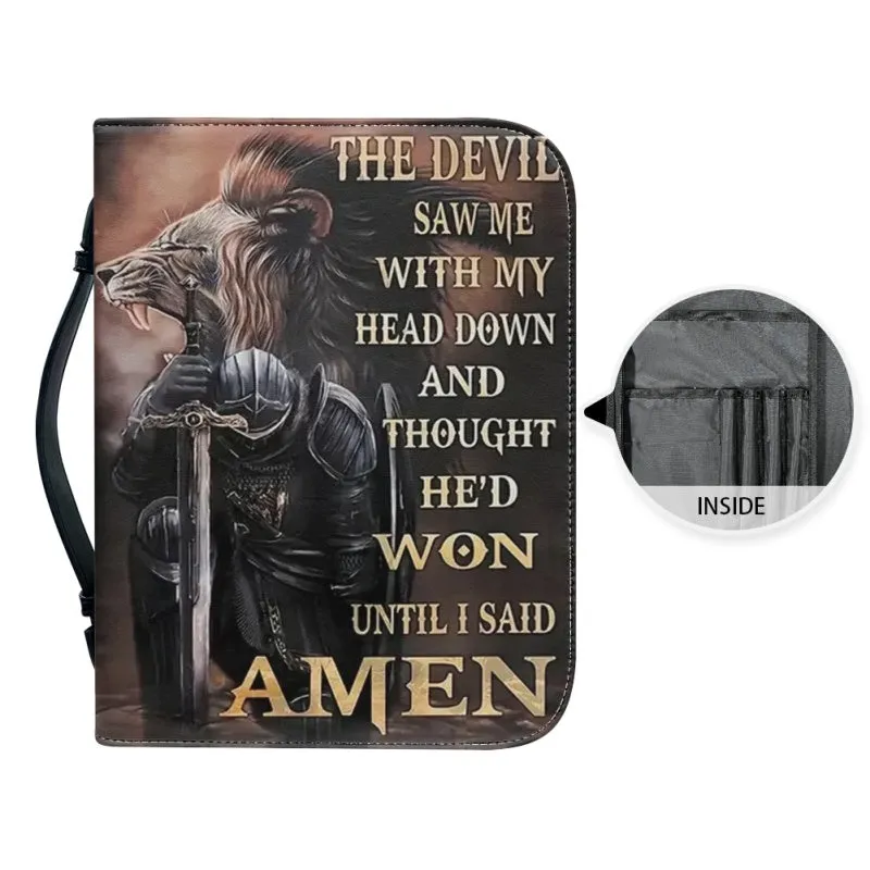 Christianartbag Bible Cover, Jesus Is My GOD Bible Cover, Personalized Bible Cover, Christ Cross Lion Bible Cover, Christian Gifts, CAB12081123.