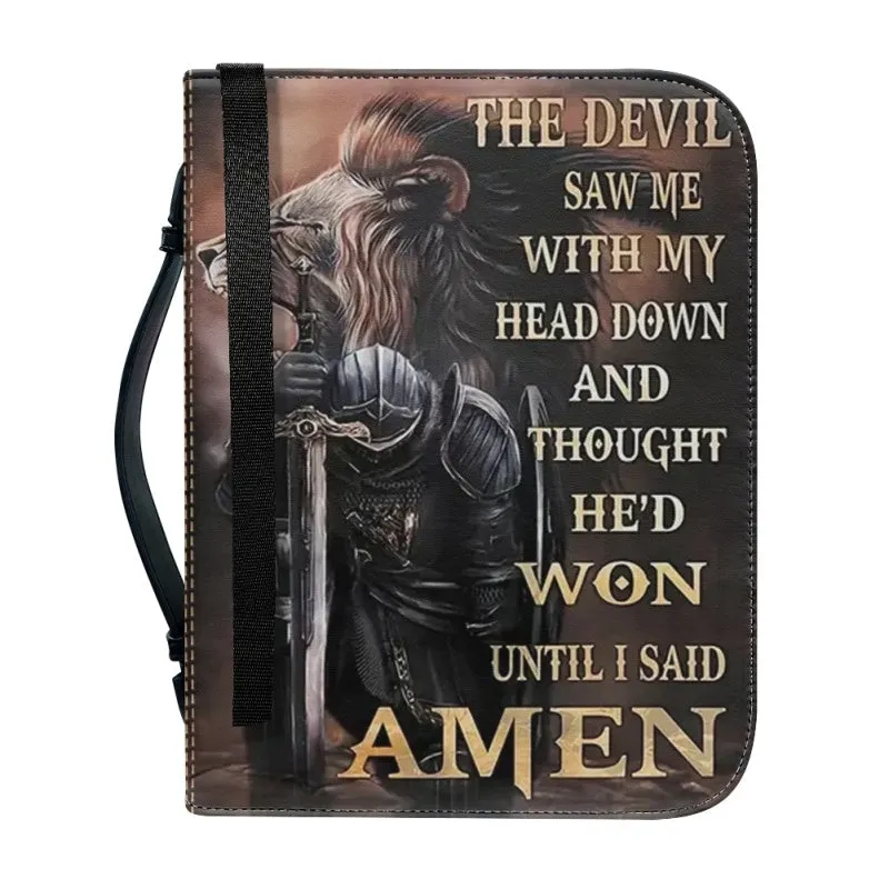 Christianartbag Bible Cover, Jesus Is My GOD Bible Cover, Personalized Bible Cover, Christ Cross Lion Bible Cover, Christian Gifts, CAB12081123.