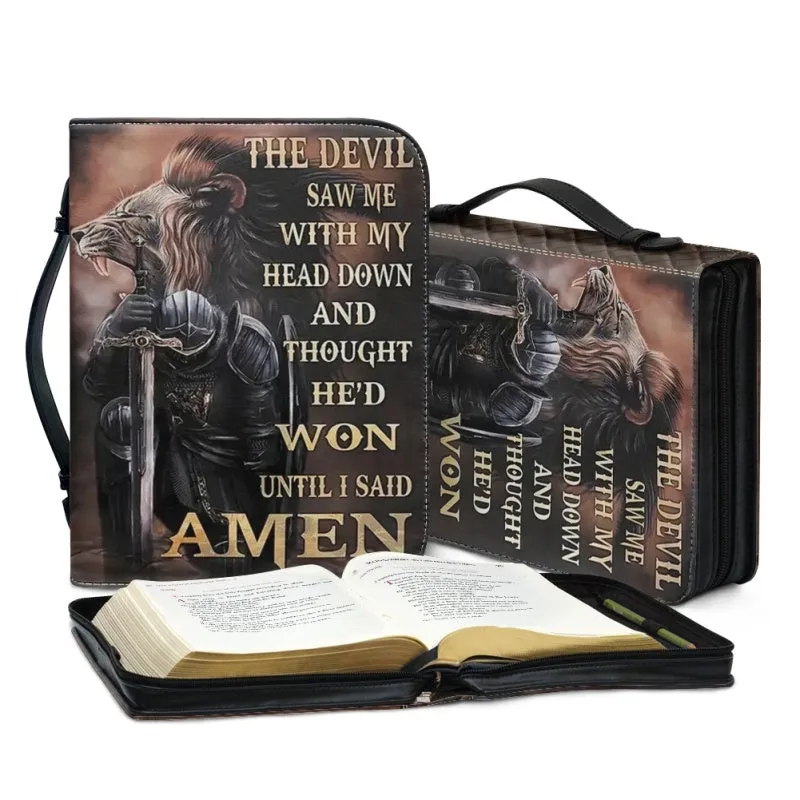 Christianartbag Bible Cover, Jesus Is My GOD Bible Cover, Personalized Bible Cover, Christ Cross Lion Bible Cover, Christian Gifts, CAB12081123.