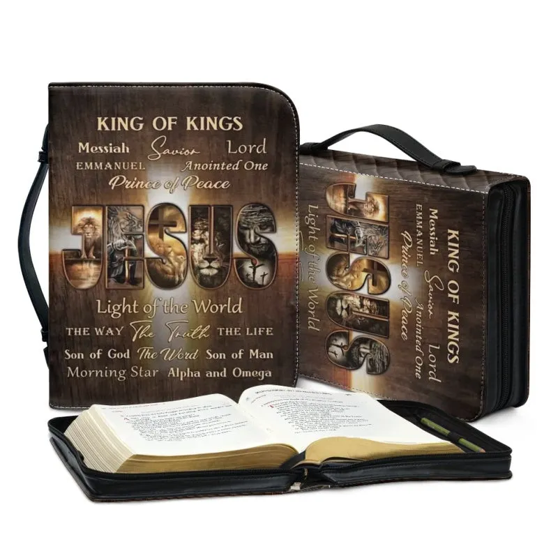 Christianartbag Bible Cover, King Of Kings Bible Cover, Personalized Bible Cover, Christ Lion Jesus Bible Cover, Christian Gifts, CAB05101123.