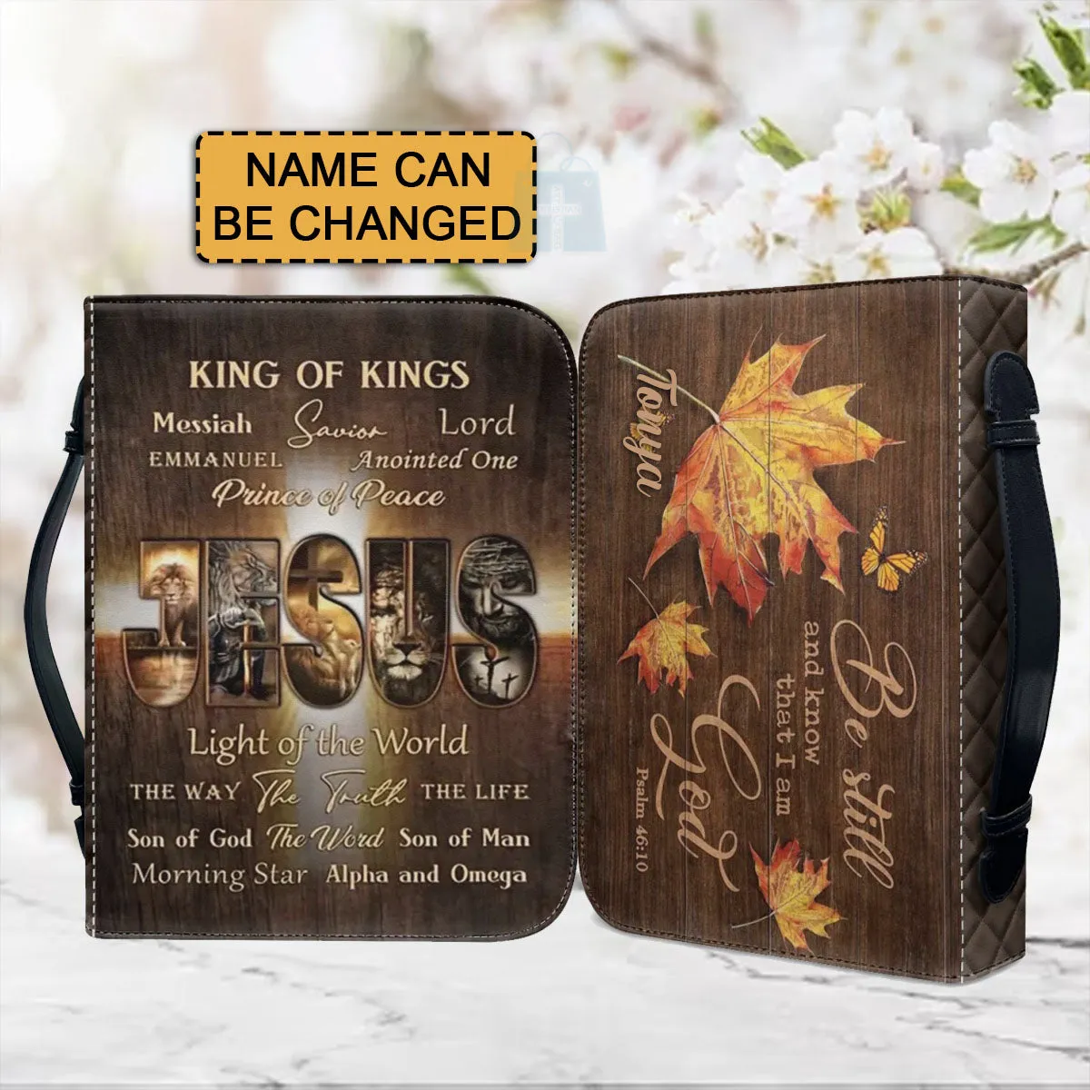 Christianartbag Bible Cover, King Of Kings Bible Cover, Personalized Bible Cover, Christ Lion Jesus Bible Cover, Christian Gifts, CAB05101123.
