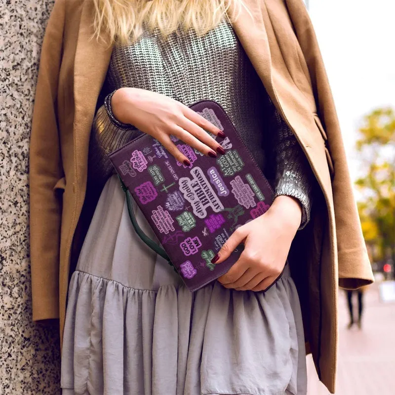 Christianartbag Bible Cover, My Daily Bible Affirmations Purple Bible Cover, Personalized Bible Cover, Purple Bible Cover, Christian Gifts, CAB171223.