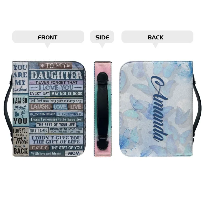 Christianartbag Bible Cover, To My Daughter From Mom Bible Cover, Personalized Bible Cover, Art Design Bible Cover, Christian Gifts, CAB07071223.