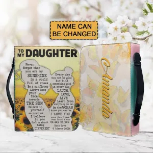 Christianartbag Bible Cover, To My Daughter From Mom Bible Cover, Personalized Bible Cover, Art Design Bible Cover, Christian Gifts, CAB22071223.