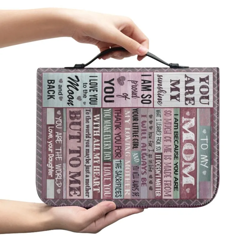 Christianartbag Bible Cover, To My Mom I Love You Bible Cover, Personalized Bible Cover, Mom Bible Cover, Mother Days Gifts, CAB08201223.