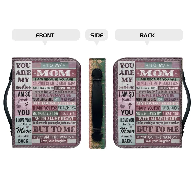 Christianartbag Bible Cover, To My Mom I Love You Bible Cover, Personalized Bible Cover, Mom Bible Cover, Mother Days Gifts, CAB08201223.