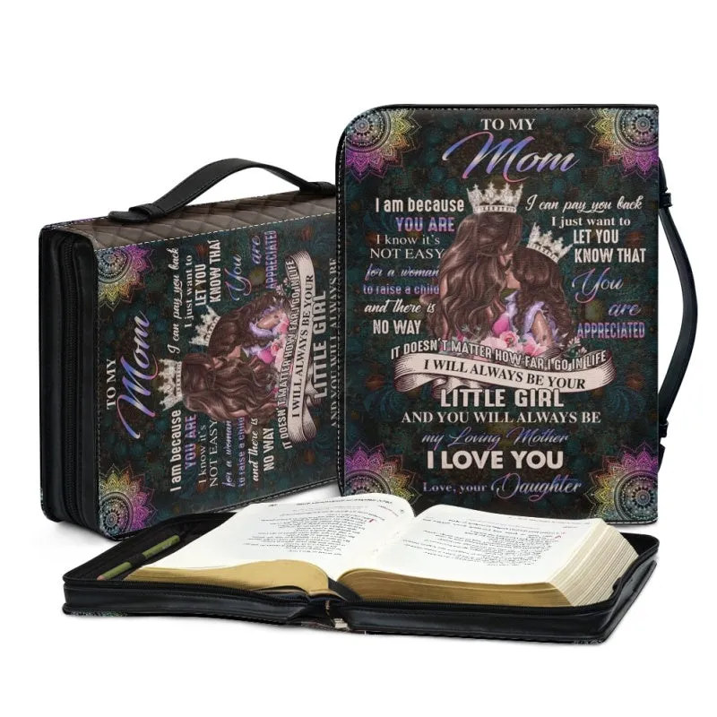 Christianartbag Bible Cover, To My Mom I Love You Mandala Bible Cover, Personalized Bible Cover, Mom Bible Cover, Mother Days Gifts, CAB06201223.