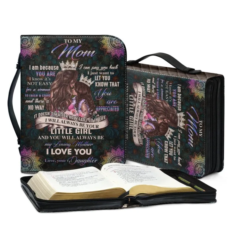 Christianartbag Bible Cover, To My Mom I Love You Mandala Bible Cover, Personalized Bible Cover, Mom Bible Cover, Mother Days Gifts, CAB06201223.