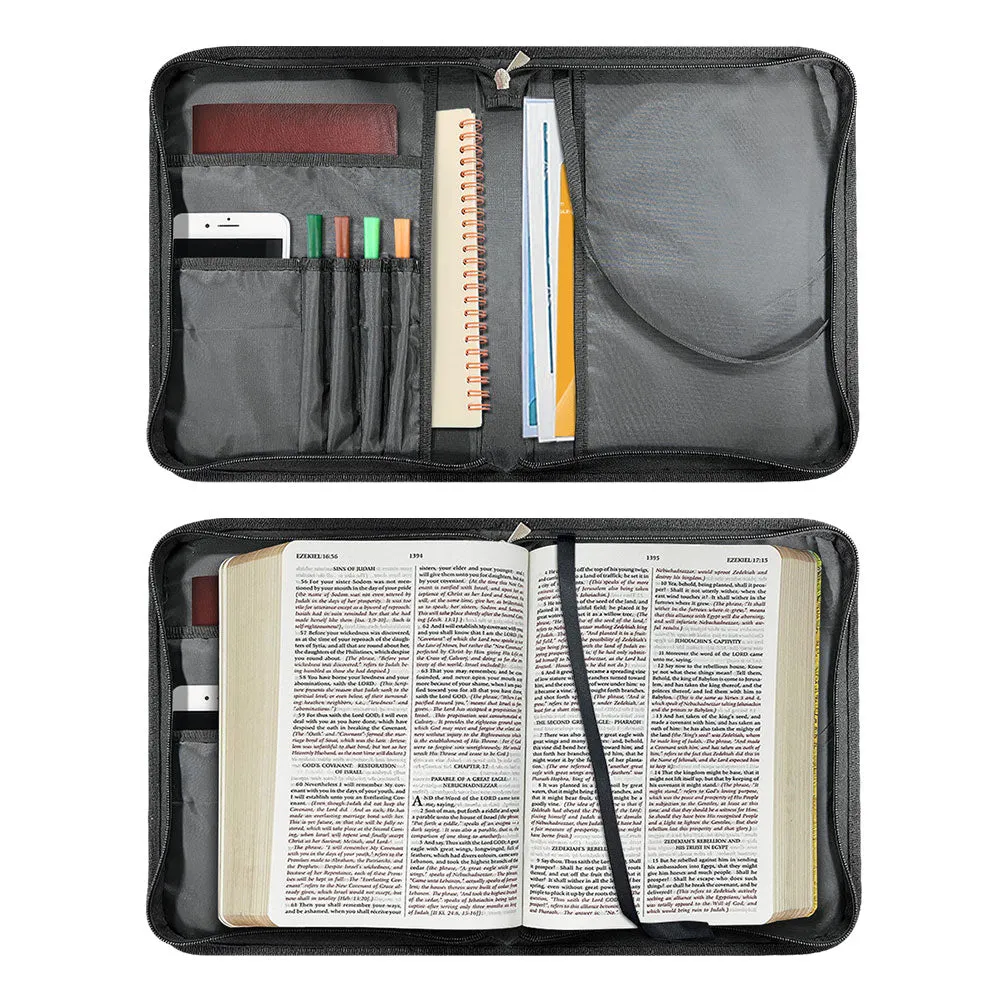 CHRISTIANARTBAG Bible Cover - Uncover the sacred meaning of your name - Custom Name, Verse, Design - Personalized Bible Cover, CABBBCV01102324.
