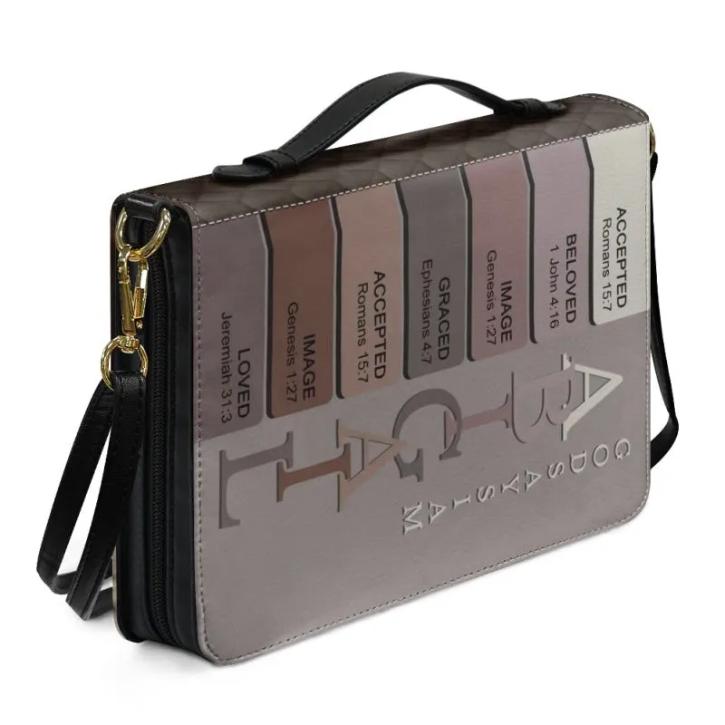 CHRISTIANARTBAG Bible Cover - Uncover the sacred meaning of your name - Family Bible Cover - Personalized Bible Cover, CABBBCV02080924.