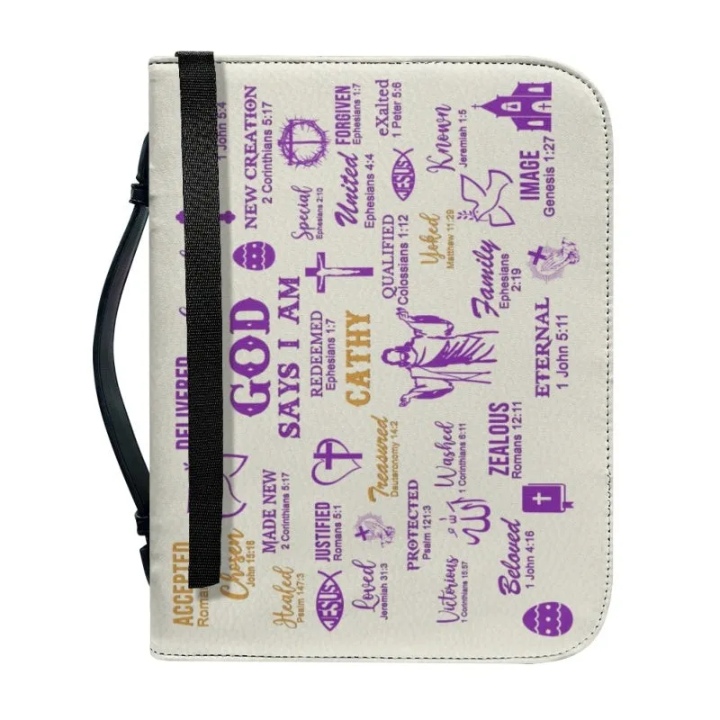 CHRISTIANARTBAG Bible Cover - Uncover the sacred meaning of your name - Personalized Bible Cover, CABBBCV0129924.
