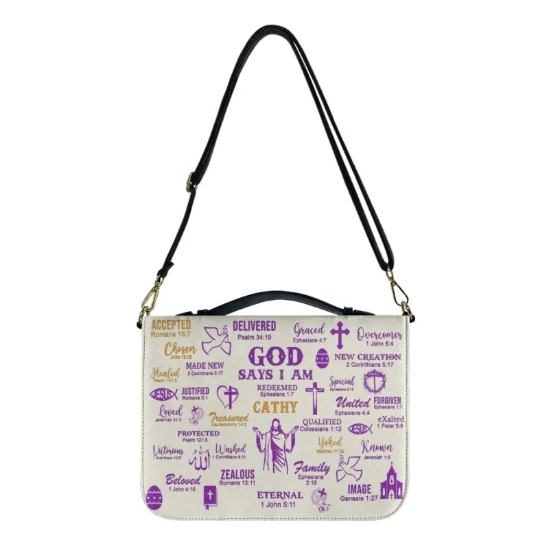 CHRISTIANARTBAG Bible Cover - Uncover the sacred meaning of your name - Personalized Bible Cover, CABBBCV0129924.