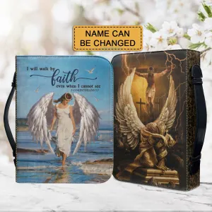 CHRISTIANARTBAG Bible Covers - I Will Walk By Faith 2 Corinthians 5 7-Bible-Cover - CABBBCV01290424.