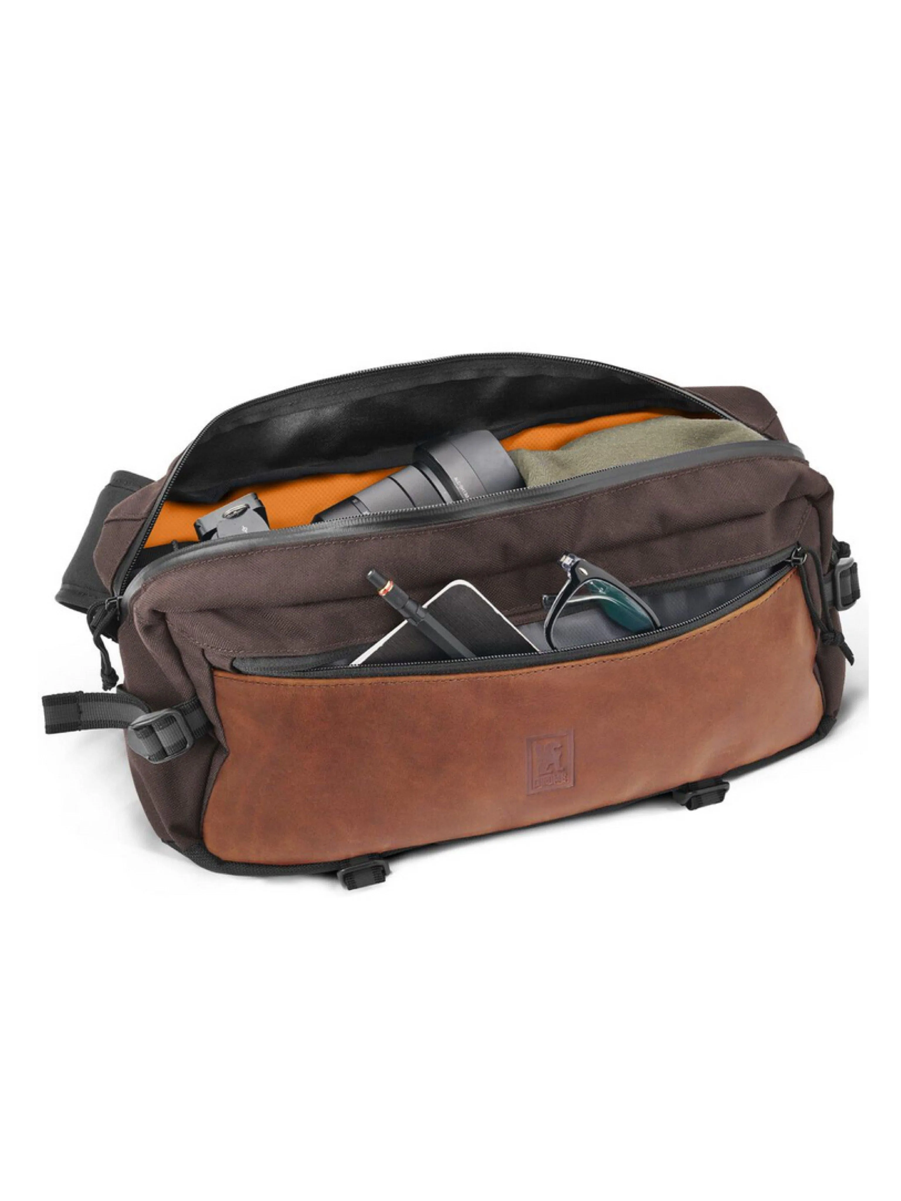 Chrome Industries Kadet Nylon Sling Bag Earth Leather