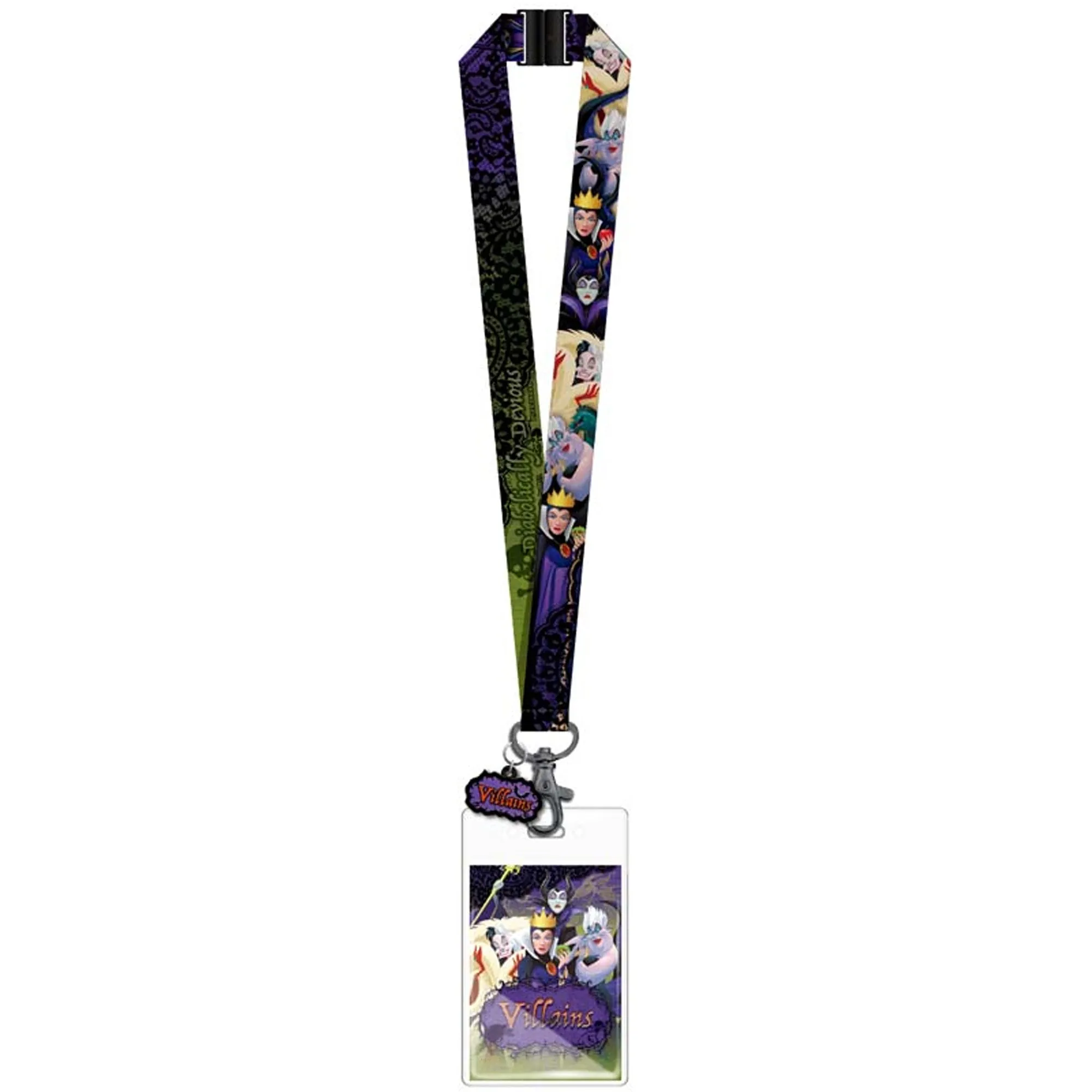 Disney Villain Lanyard with Dangle and Card Holder