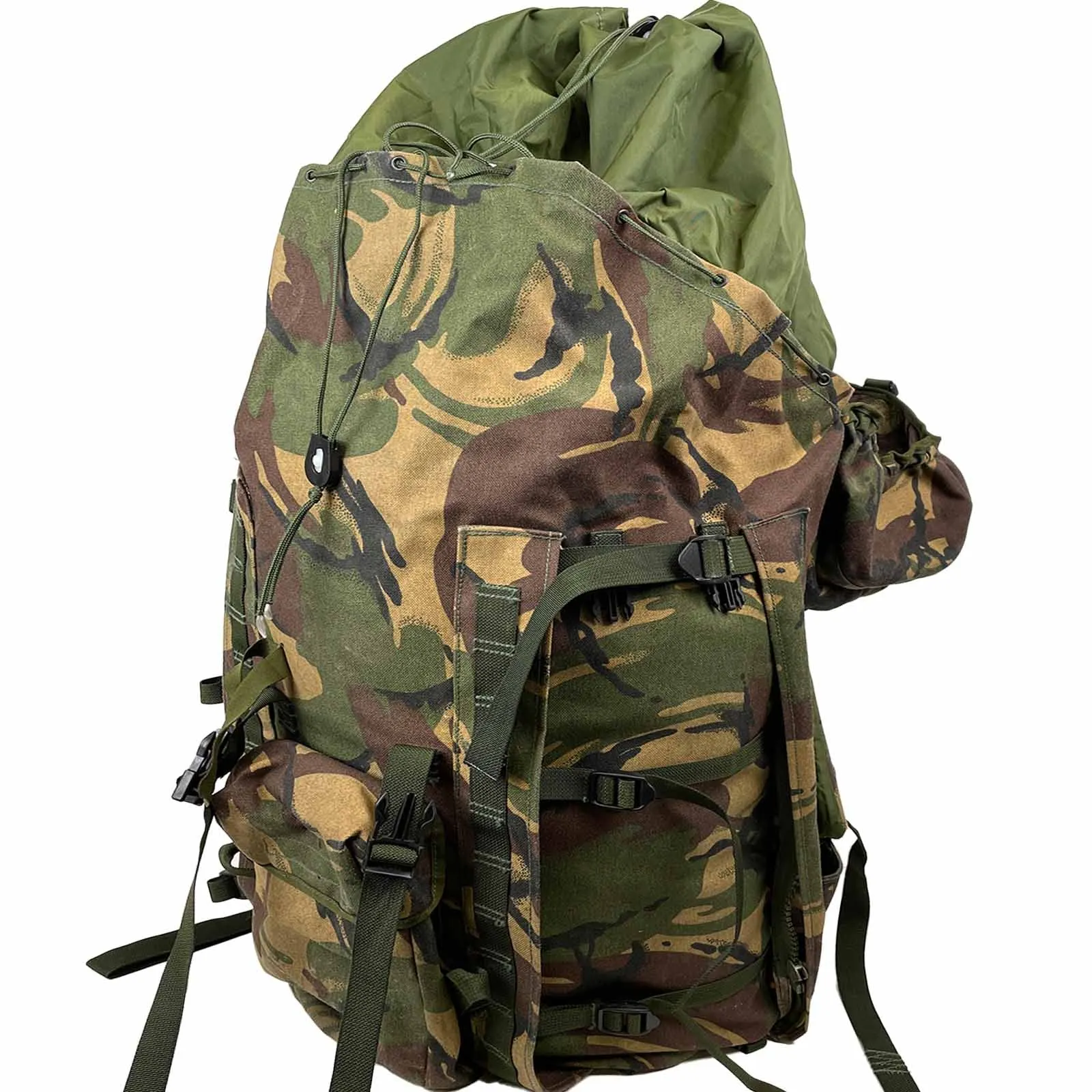 DISTRESSED British Army 100L DPM Bergen Long Back