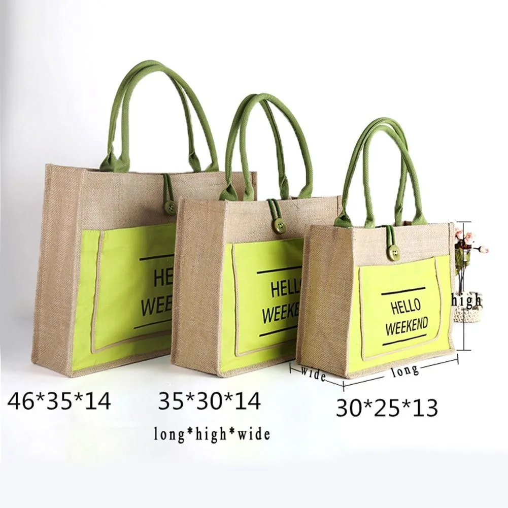 Eco-Friendly Casual Women's Linen Totes