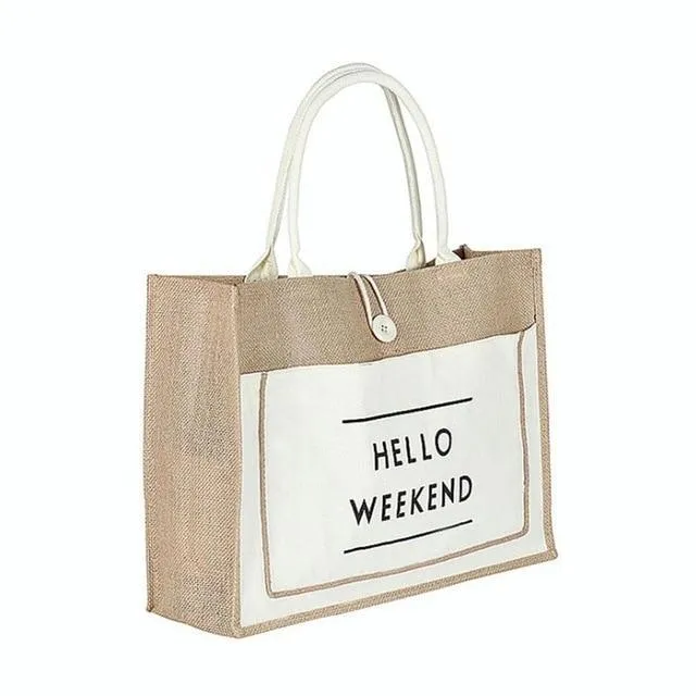 Eco-Friendly Casual Women's Linen Totes