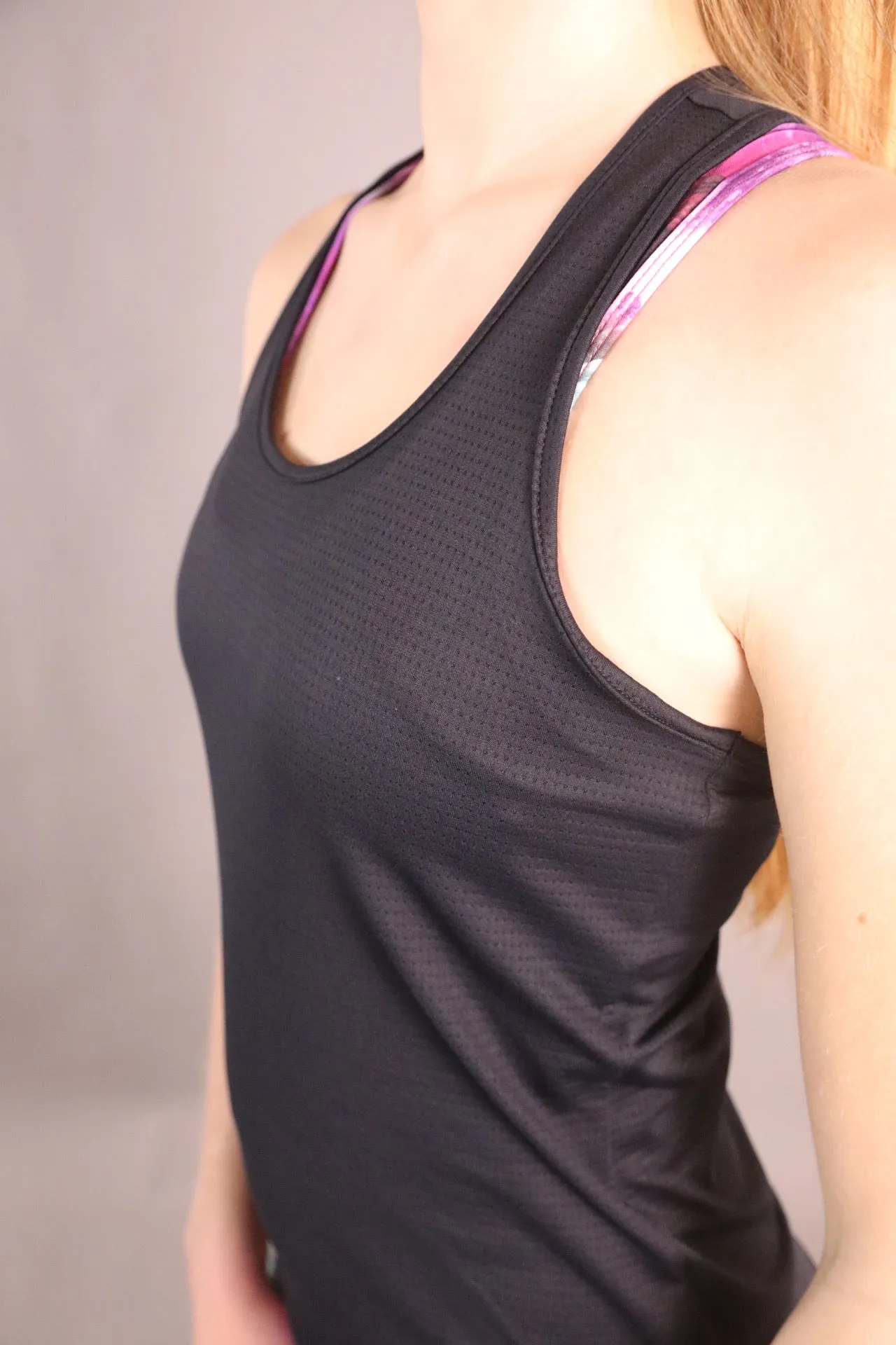 Energy Racerback Singlet - Black